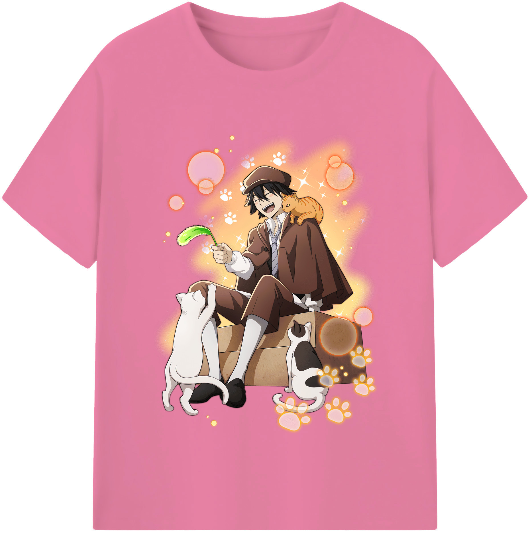 （画像用） 文豪ストレイドッグス Bungo Stray Dogs 綿100％半袖Tシャツ（フロントプリント）